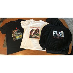 Lot of 4 Used Halloween Shirts and Sweatshirt Size Kids Medium EUC